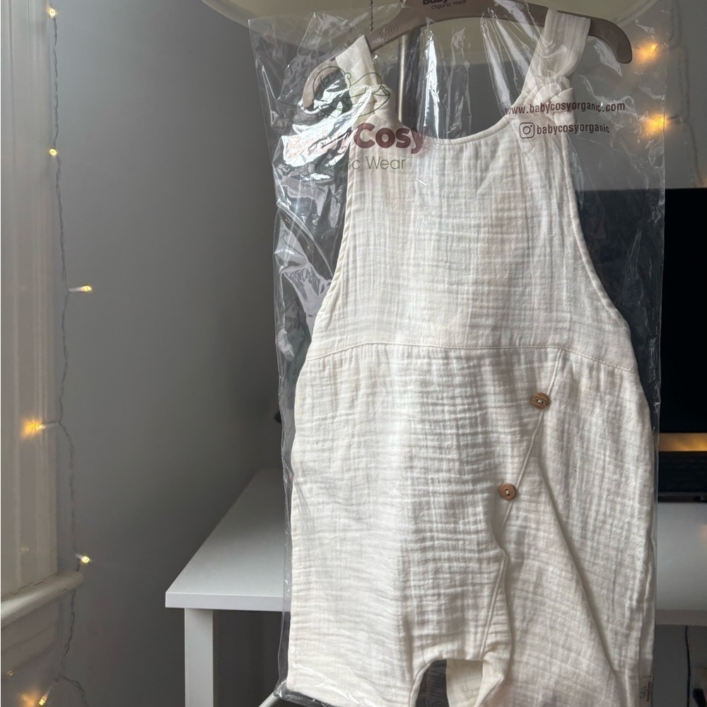 100% Organic Cotton Salopet Romper - Picture 7 of 12